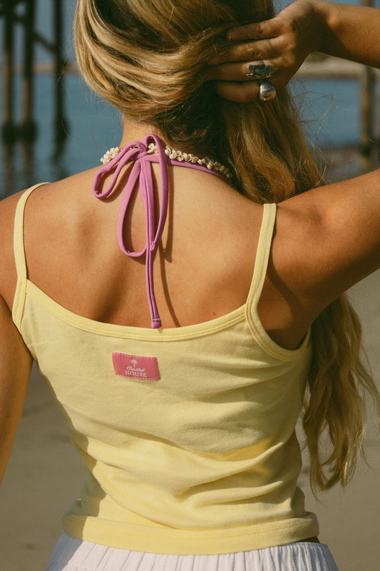 Meet Us By The Coast Baby Tank - Yellow