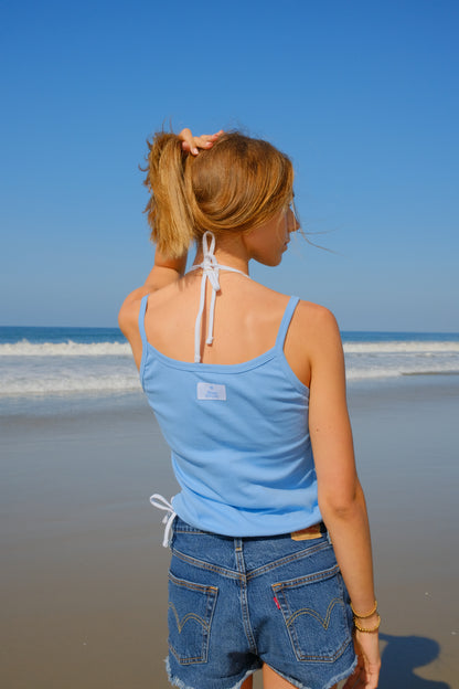 Meet Us By The Coast Baby Tank - Blue